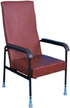 Longfield Lounge Chair Red Brown