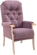 Avon Fireside Chair Kilburn Plum with Li