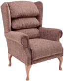 Cannington Fireside Chair Kilburn Cocoa